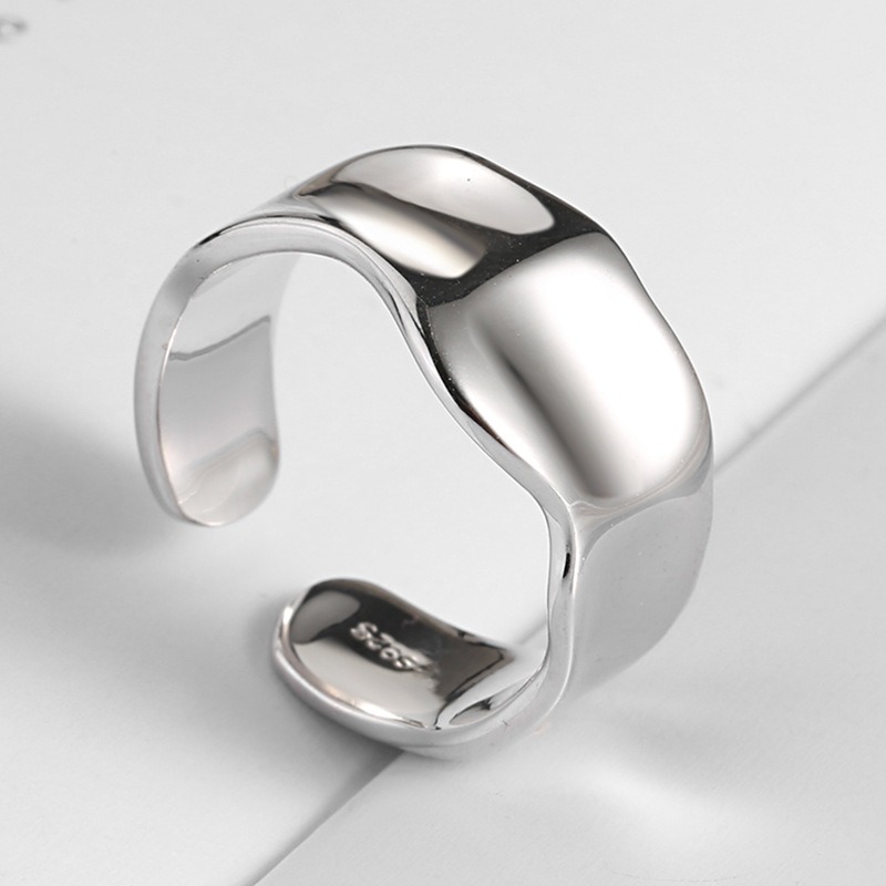 S925 sterling silver ring opening adjustable women's ring - Image 3