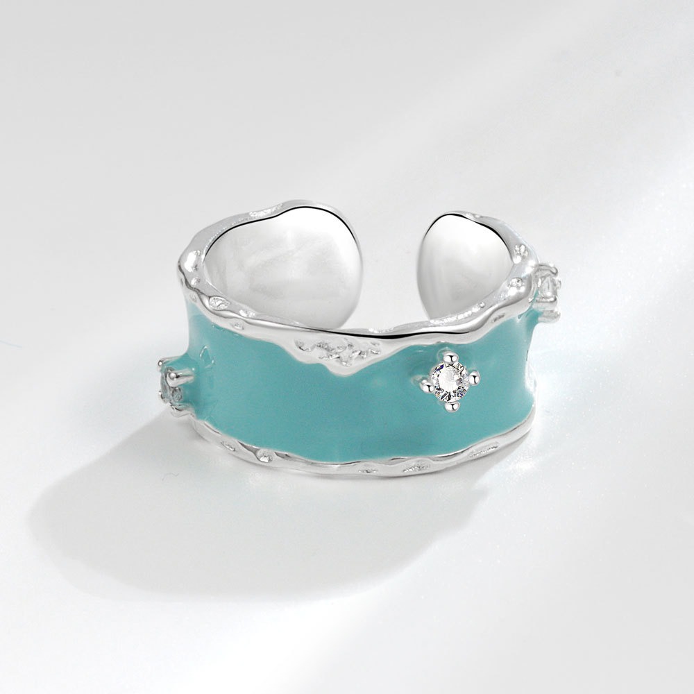 S925 sterling silver ring opening adjustable women's ring - Image 3