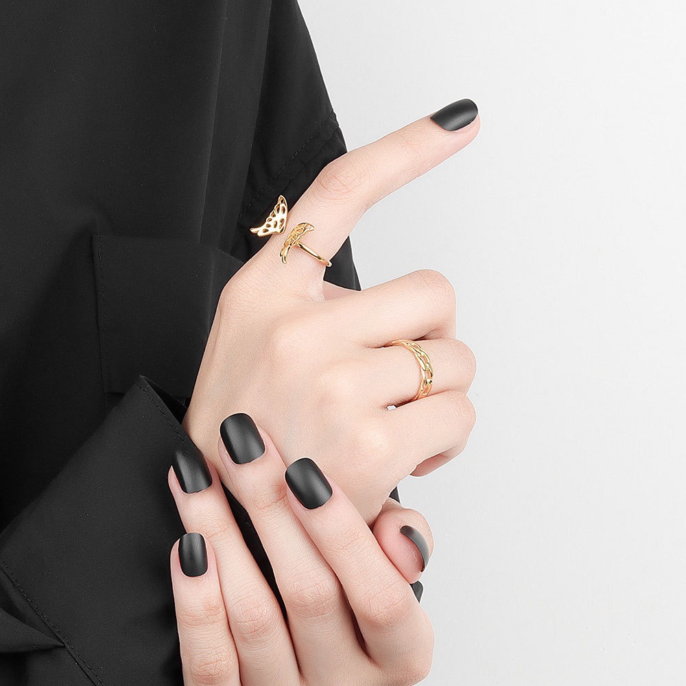 S925 Sterling Silver Ring Opening Adjustable Butterfly Ring for Women - Image 4