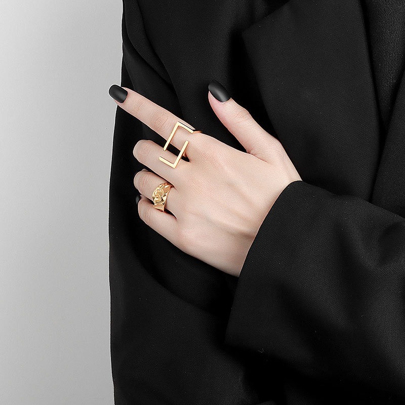 S925 sterling silver ring opening adjustable women's ring - Image 5