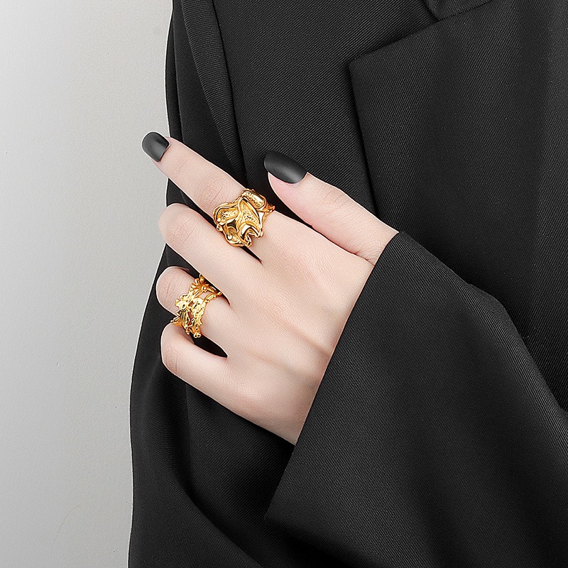 S925 sterling silver ring opening adjustable women's ring - Image 5