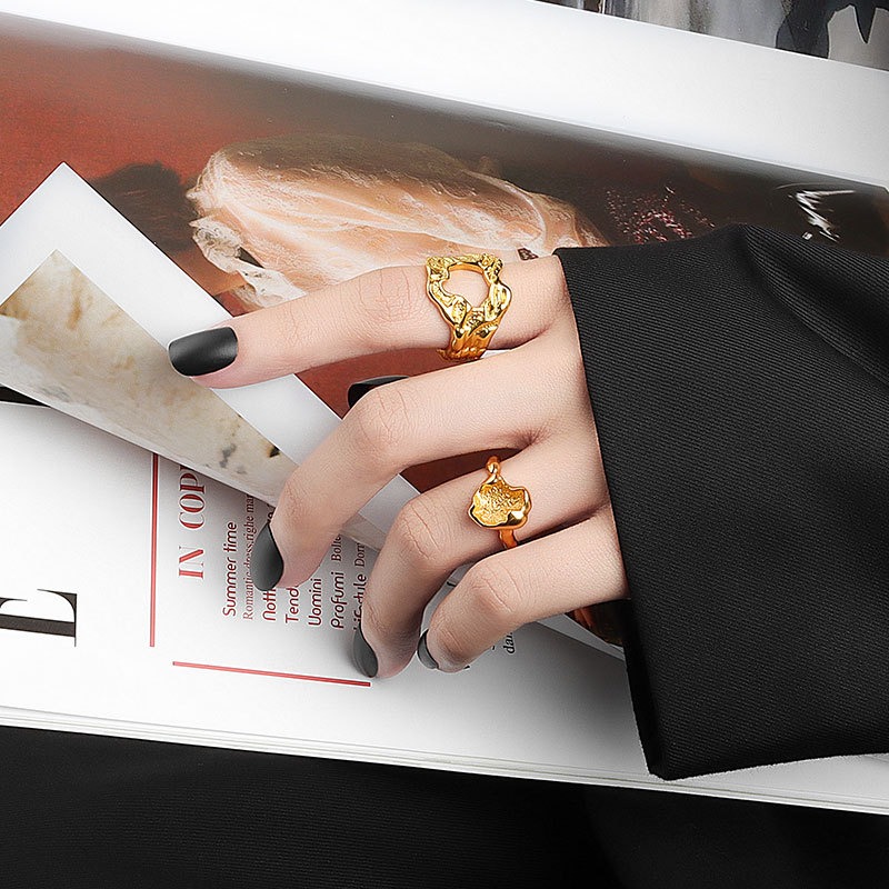 S925 sterling silver ring opening adjustable women's ring - Image 4