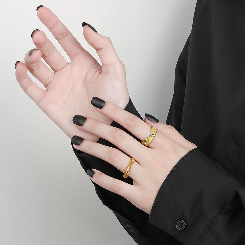 S925 sterling silver ring opening adjustable women's ring - Image 5