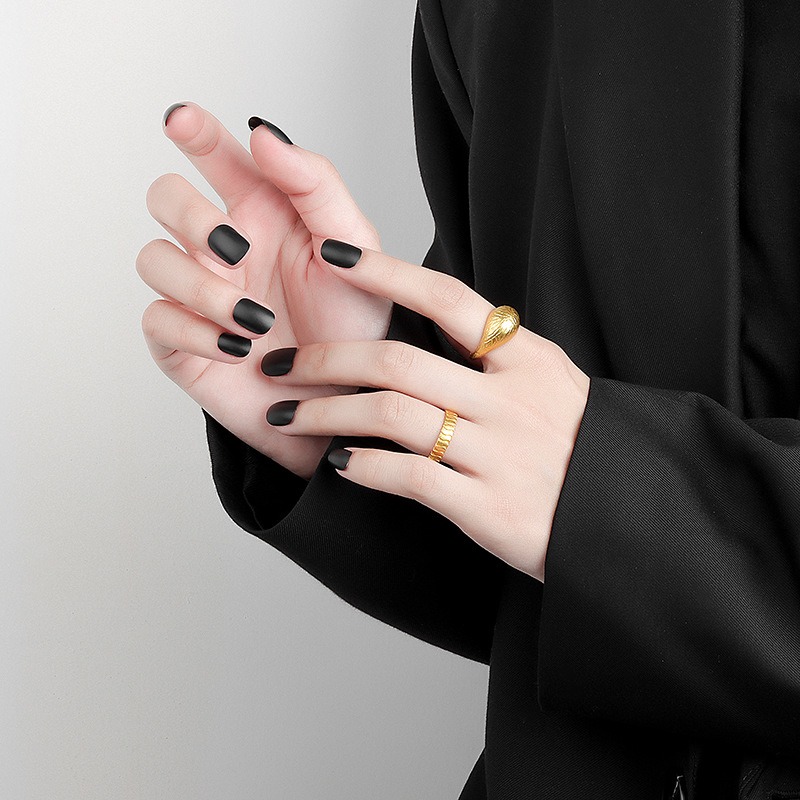 S925 sterling silver ring opening adjustable women's ring - Image 5