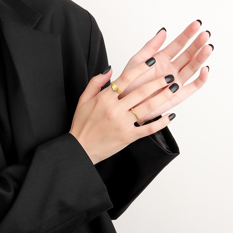 S925 sterling silver ring opening adjustable women's ring - Image 5