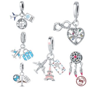 S925 sterling silver beaded bracelet accessory