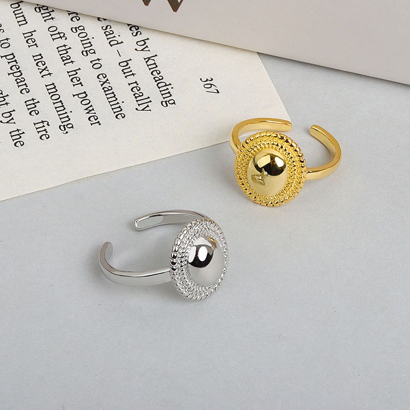 S925 sterling silver ring opening adjustable women's ring style - Image 4