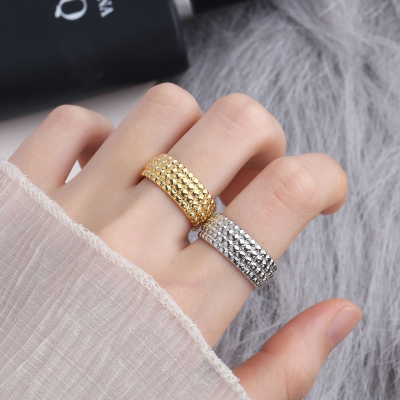 S925 sterling silver ring opening adjustable women's ring style - Image 5