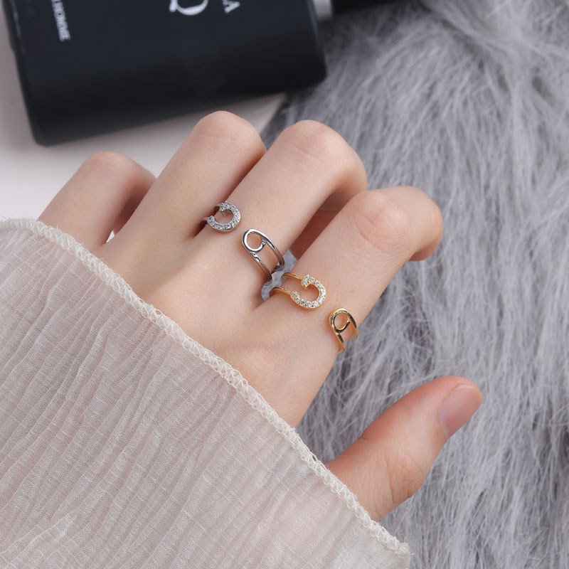S925 sterling silver ring opening adjustable women's ring style - Image 5