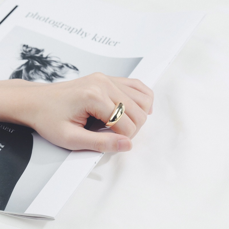 S925 sterling silver ring opening adjustable women's ring style - Image 4