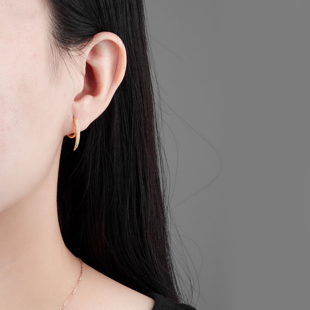 S925 sterling silver stud earrings rivet earrings - Image 5