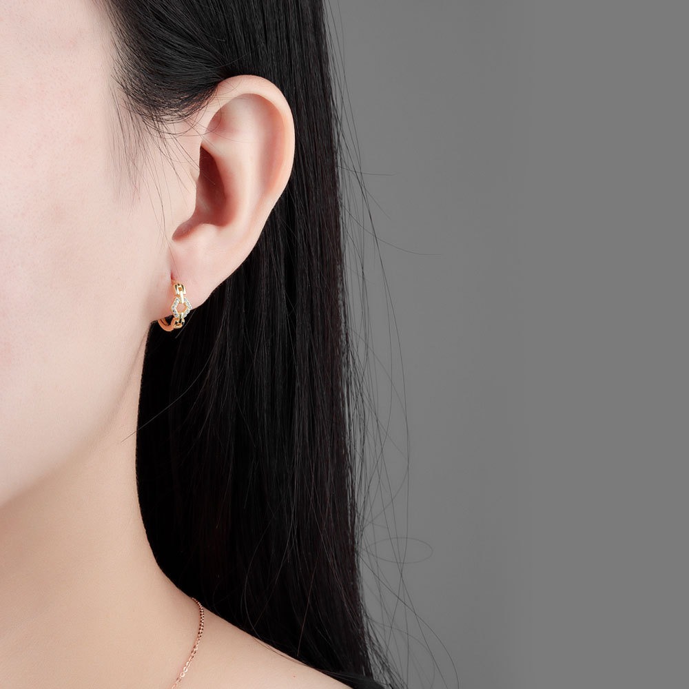 S925 sterling silver stud earrings - Image 5