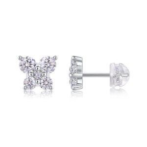 Moissanite S925 sterling silver earrings