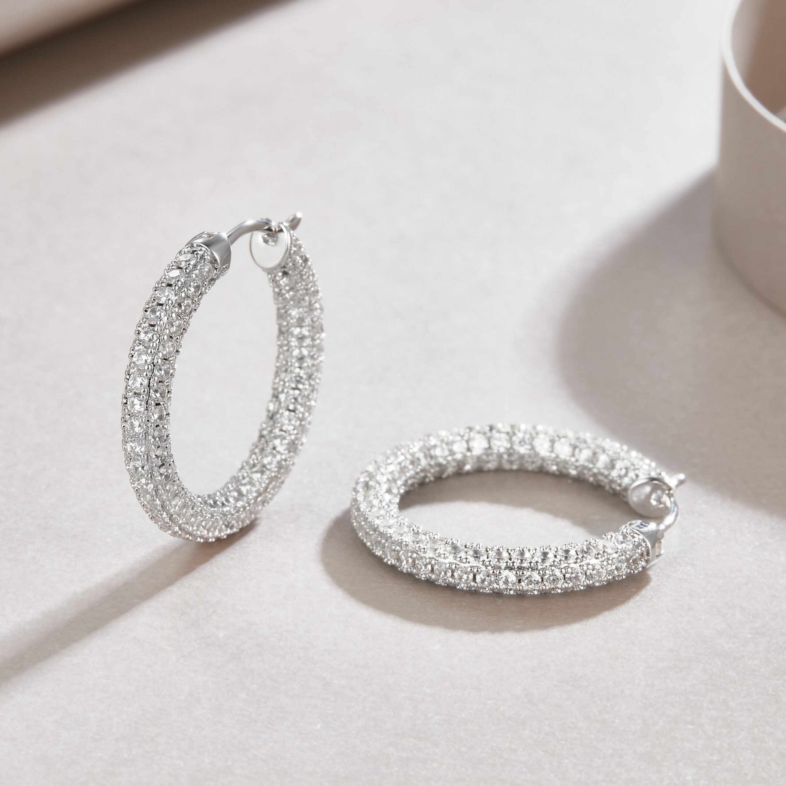 Moissanite S925 sterling silver earrings - Image 3