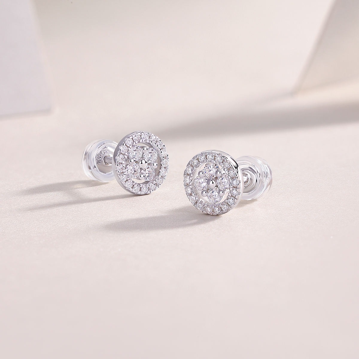 Moissanite S925 sterling silver earrings - Image 4