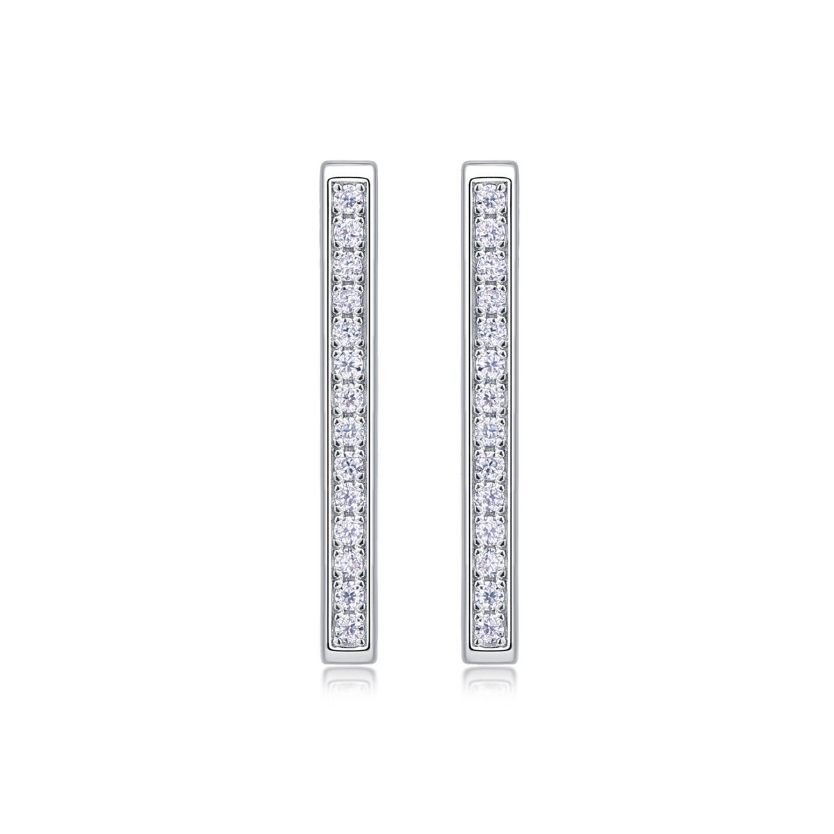 Moissanite S925 sterling silver earrings - Image 3
