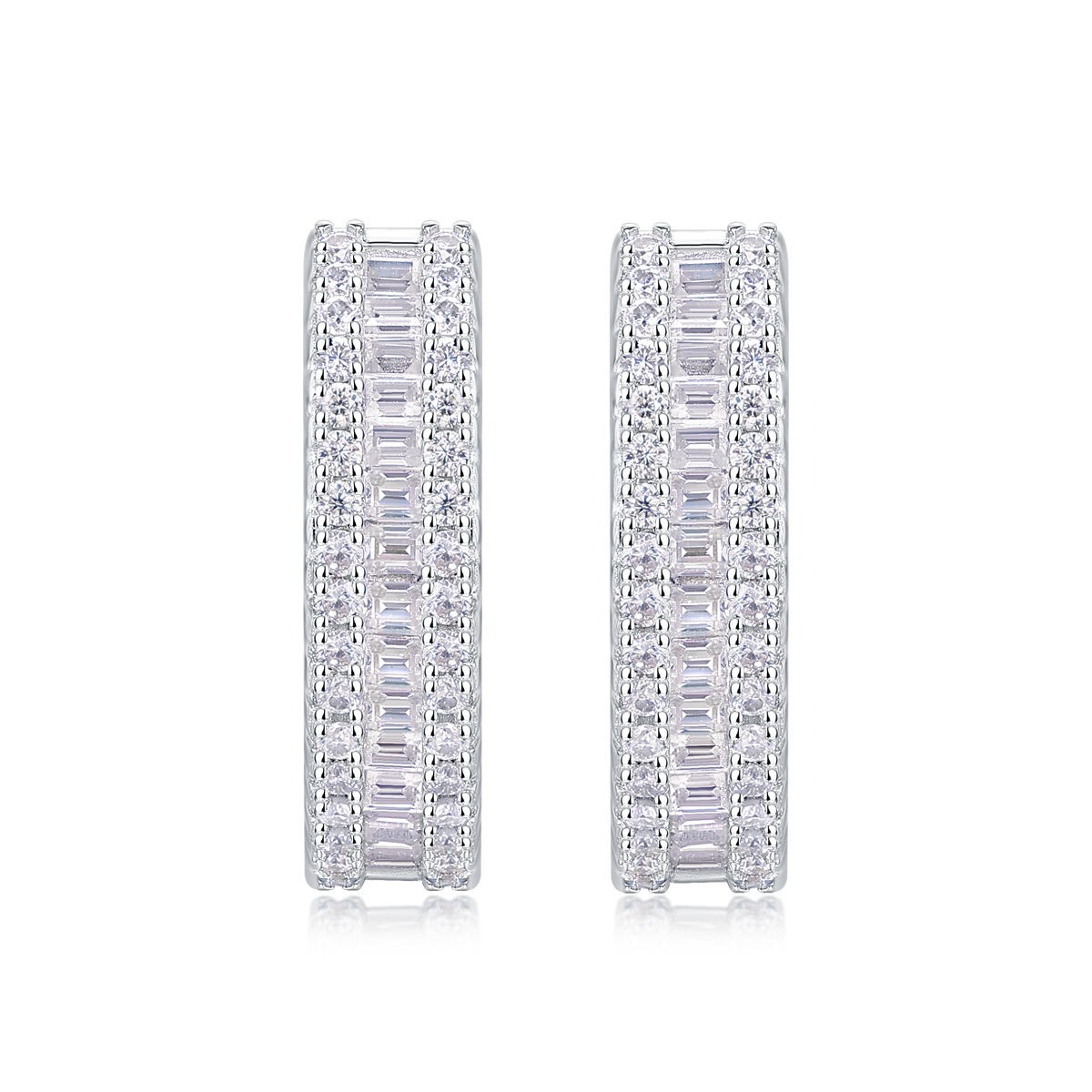 Moissanite S925 sterling silver earrings - Image 3