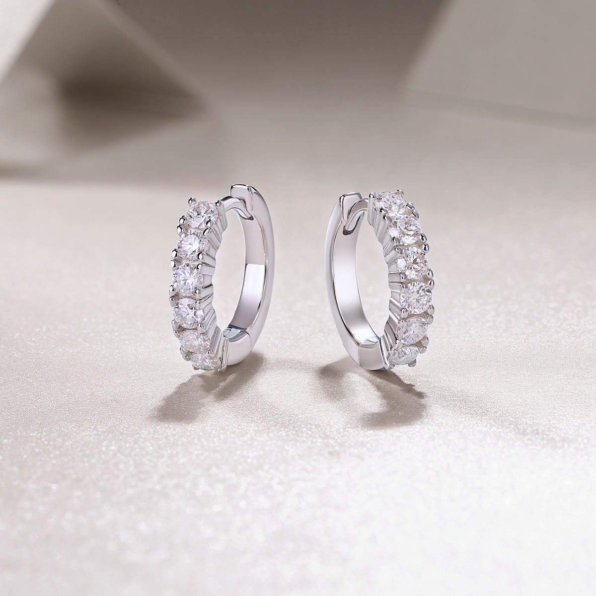 Moissanite S925 sterling silver earrings - Image 4