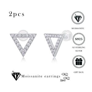 Moissanite S925 sterling silver earrings