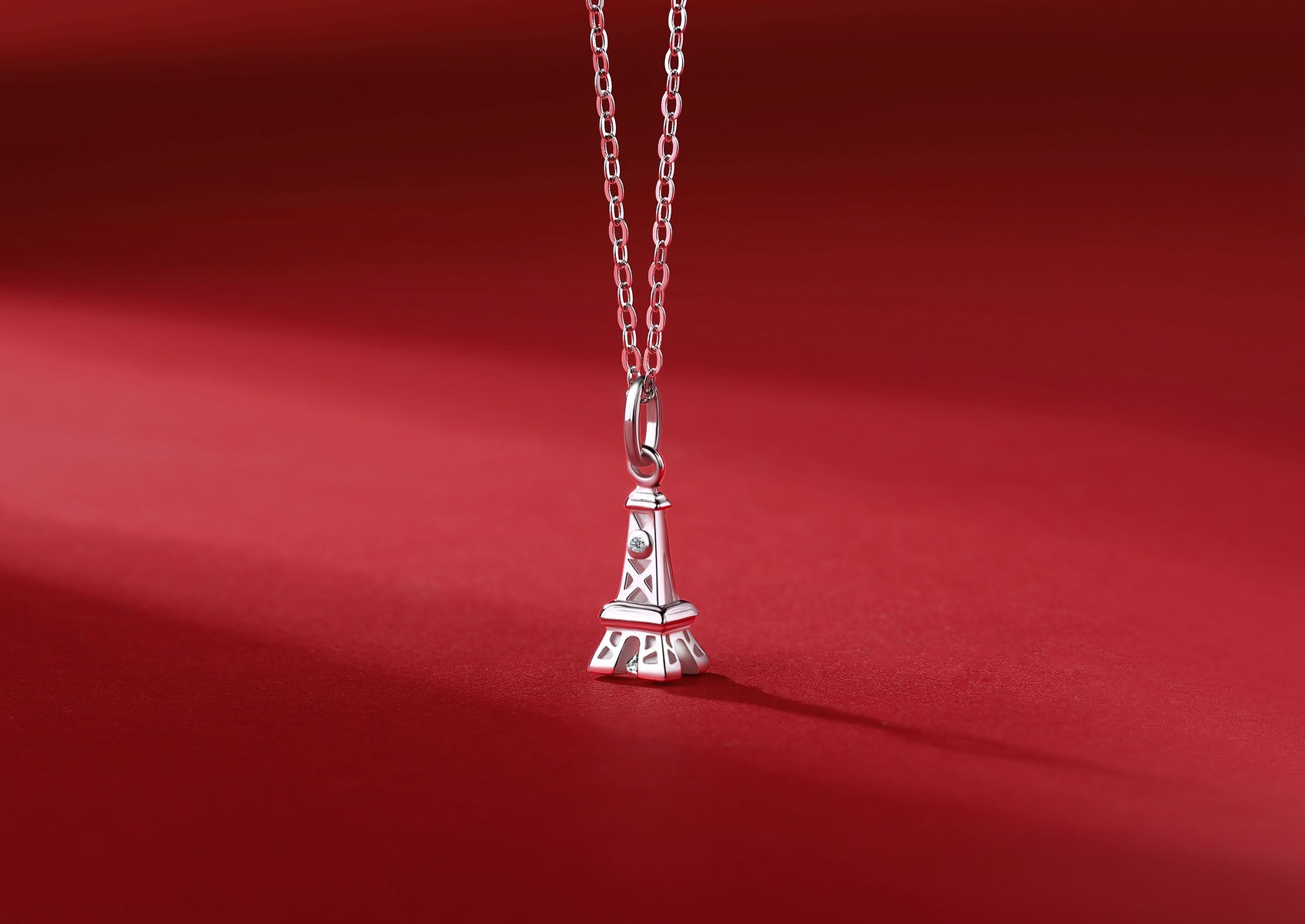 Moissanite Necklace 925 Sterling Silver Fine Plated VVS Moissanite Necklaces - Image 3