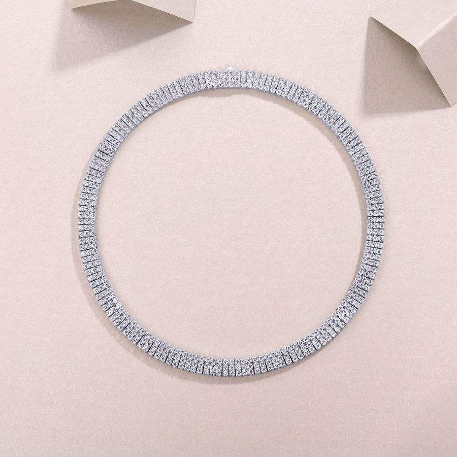 Hip Hop VVS Diamond Miami Shiny Diamond Cuban Chain Women 925 Sterling Silver Thin Necklace Moissanite Cuban Link Bracelet - Image 4