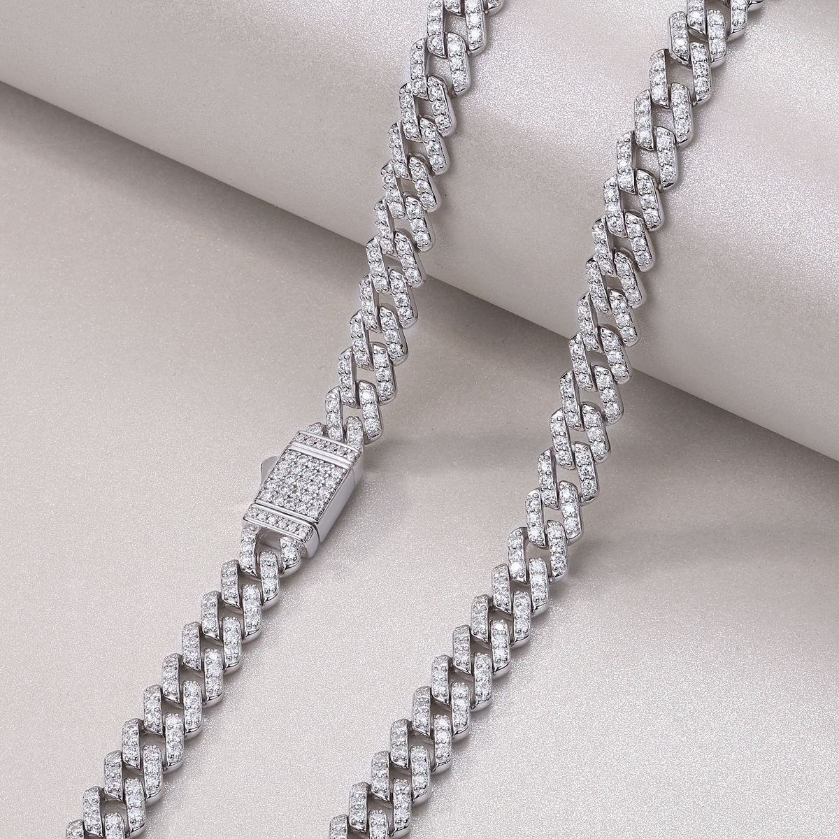 Fashion Femme Jewelry Gift Women 925 Sterling Silver VVS Moissanite Diamond Link Chain Bracelet - Image 3