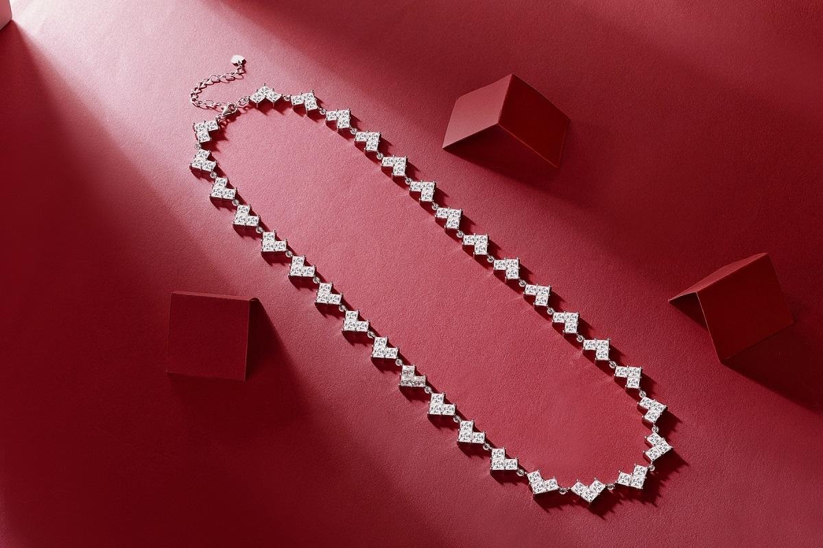 Romantic White Gold 925 Silver Double Heart Bracelet silver bracelet for girls - Image 4