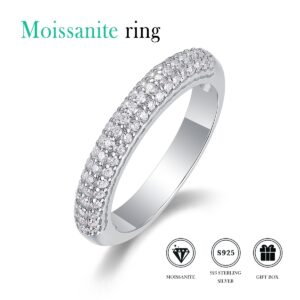 Customize Classic Rings Fine Jewelry Rhodium Plated 925 Sterling Silver Engagement Ring