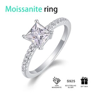 S925 Sterling Silver Crown Moissanite Zirconia Wedding Engagement Ring For Women Jewelry