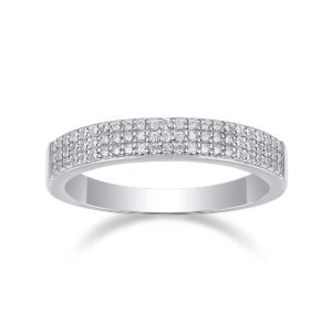 Hot Sale Certificate Real 925 Sterling Silver Moissanite Fine Finger Ring With Beautiful Design Wedding Ring