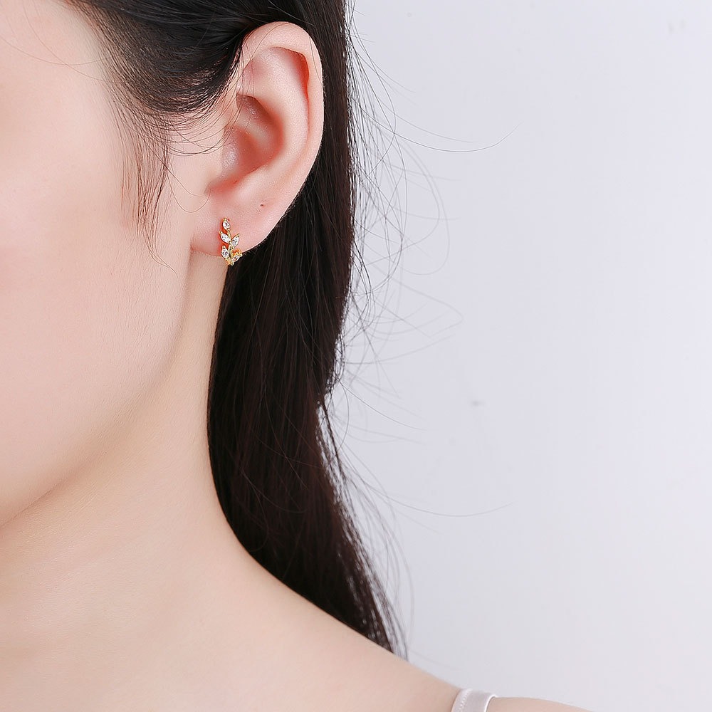 S925 sterling silver stud earrings - Image 5