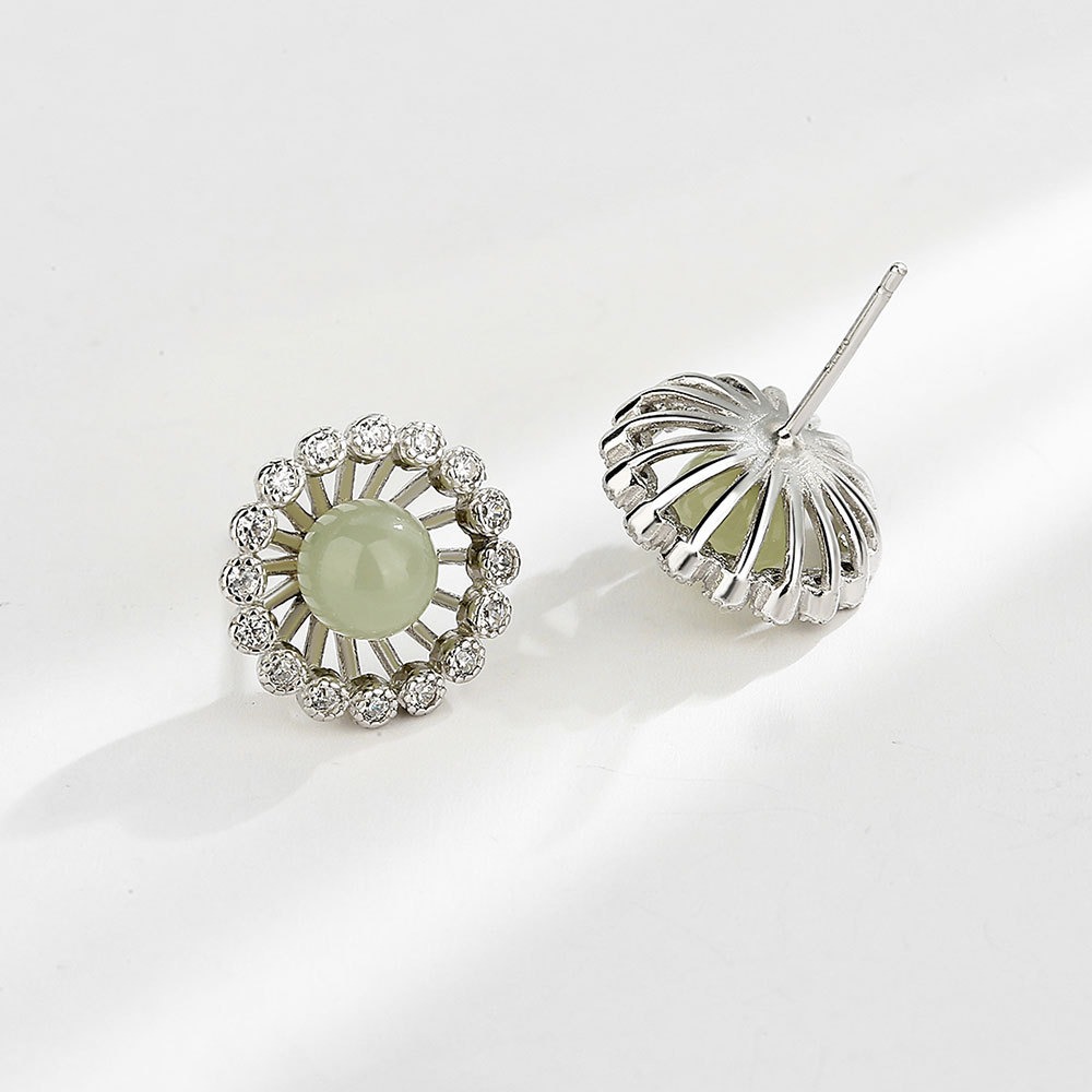 S925 sterling silver stud earrings and Tianyu earrings - Image 2