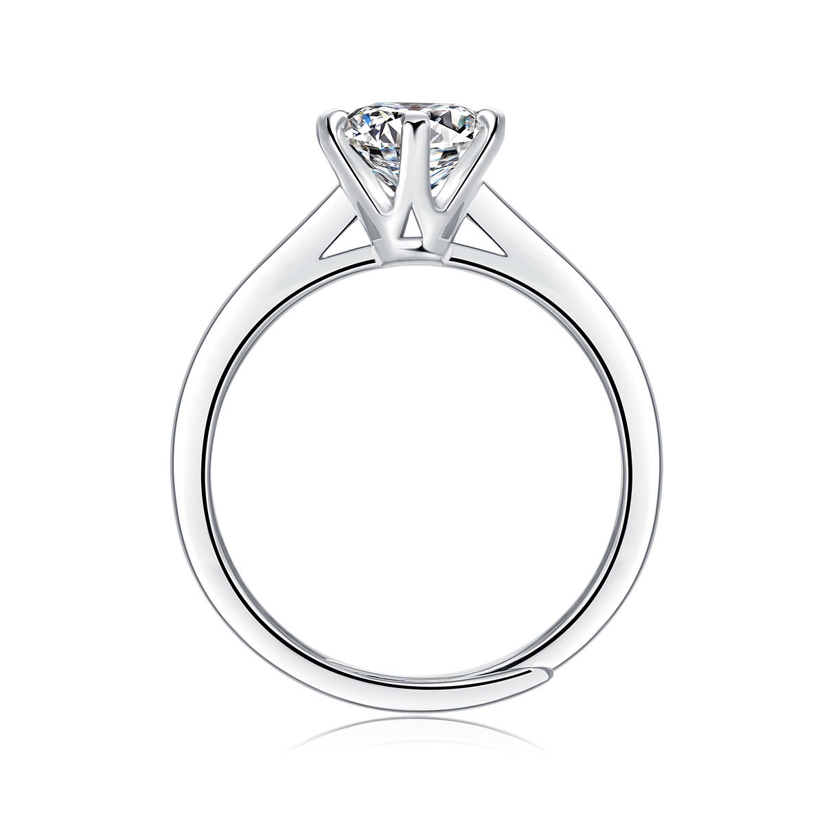 Women Mossinate Diamond Jewelry 925 Sterling Silver Ring 1carat 2carat 3carat Carat Diamond Moissanite Ring - Image 4