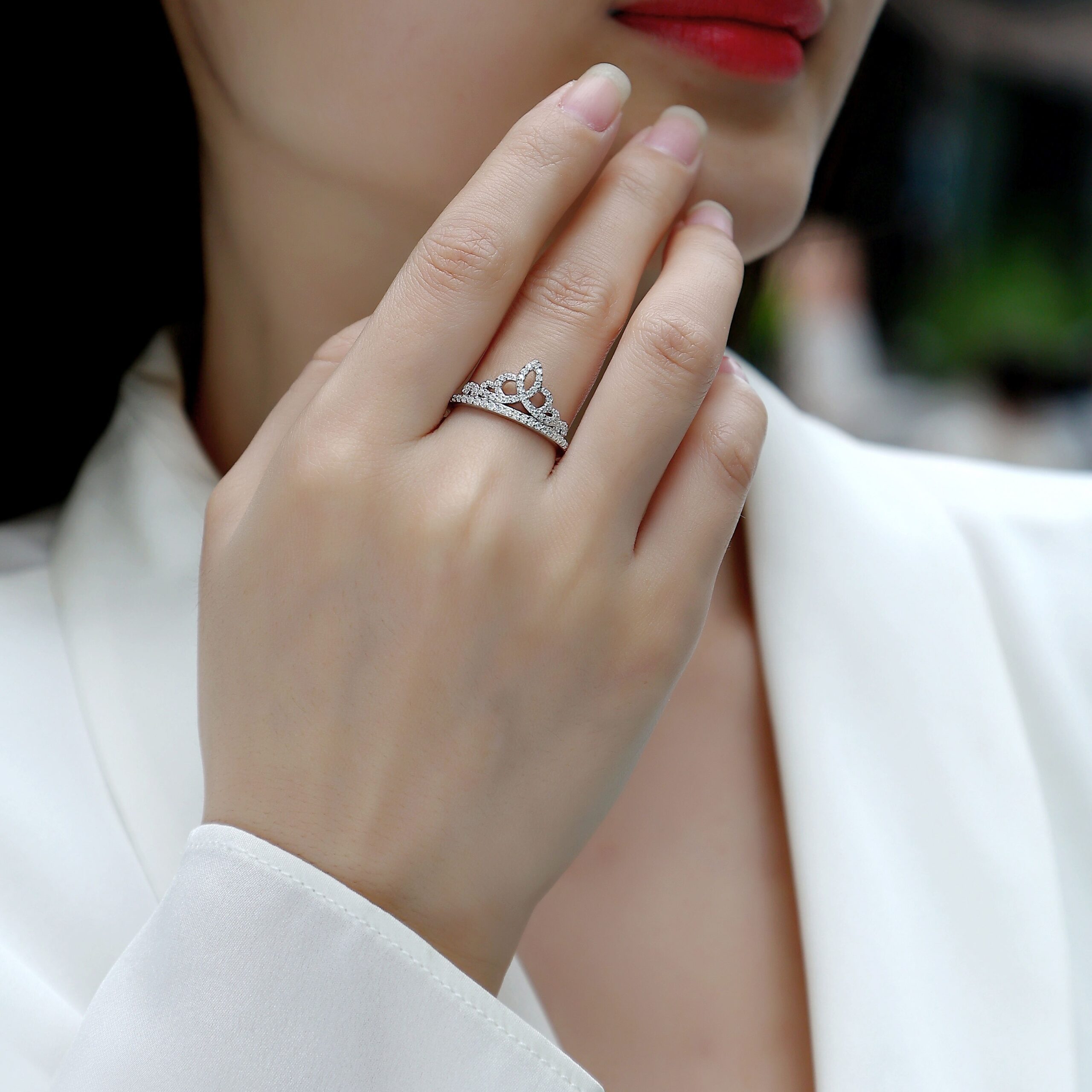 S925 Silver Ring VVS Diamond Mens and womens Wedding With Moissanite - Image 5