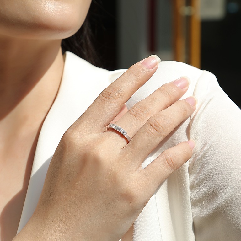 S925 Silver women's Moissanite Fashion Women Ring - Image 5