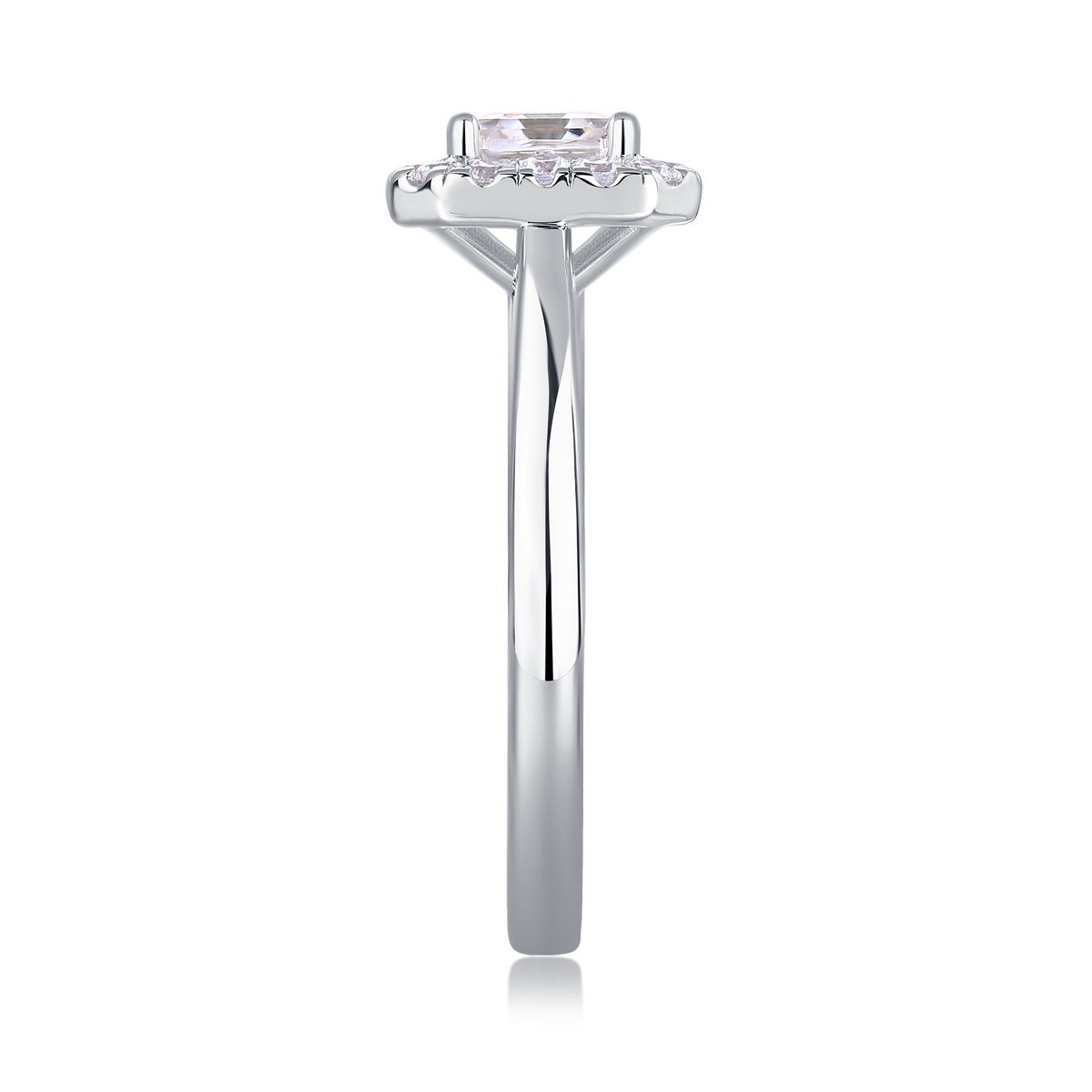 S925 Moissanite Ring Silver Jewelry Women Gift Party Sterling Stone Wedding Technology party - Image 5