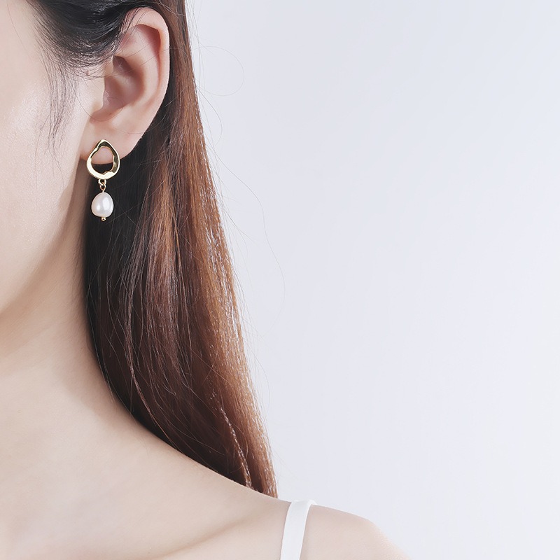 S925 sterling silver stud earrings and pearl earrings - Image 4