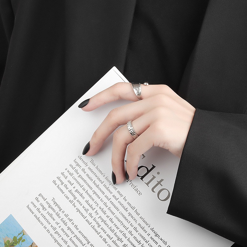 S925 sterling silver ring opening adjustable women's ring - Image 4