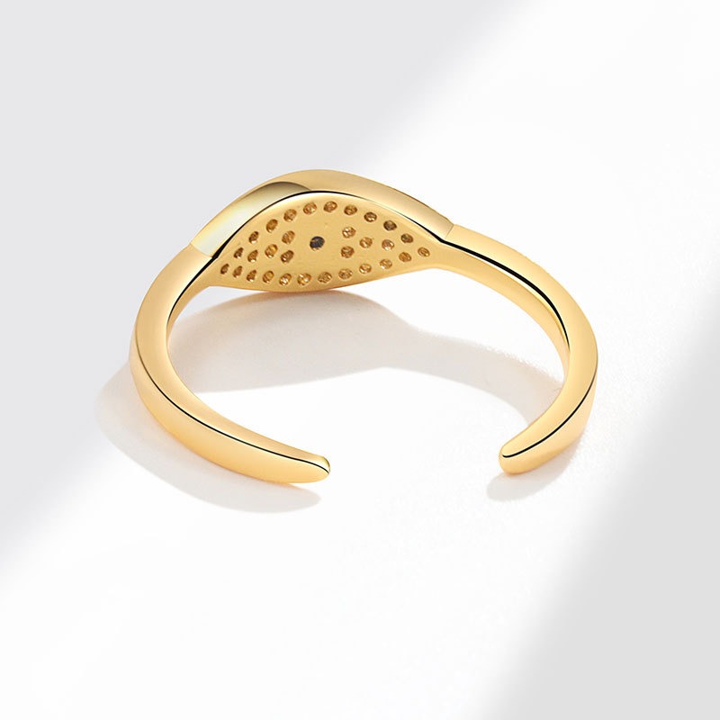 S925 Sterling Silver Ring Opening Adjustable Devil's Eye Ring Ring for Women - Image 4