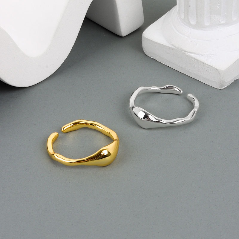 S925 sterling silver ring opening adjustable women's ring - Image 4