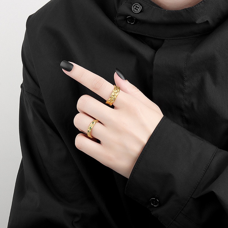 S925 sterling silver ring opening adjustable women's ring - Image 4