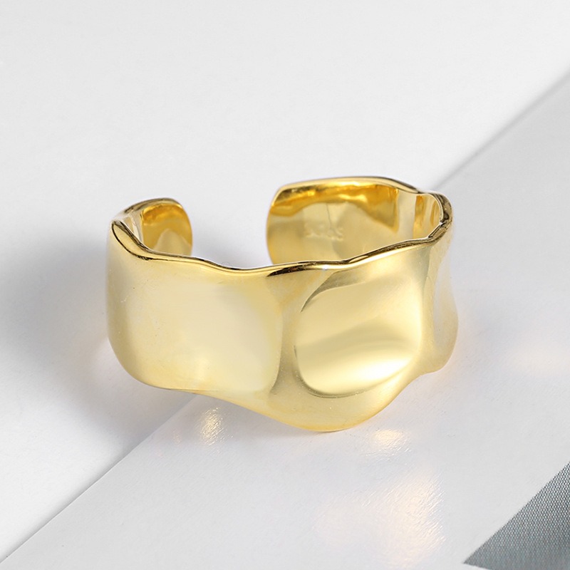 S925 sterling silver ring opening adjustable women's ring - Image 2