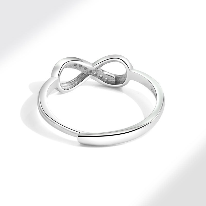 S925 sterling silver ring opening adjustable women's ring - Image 2
