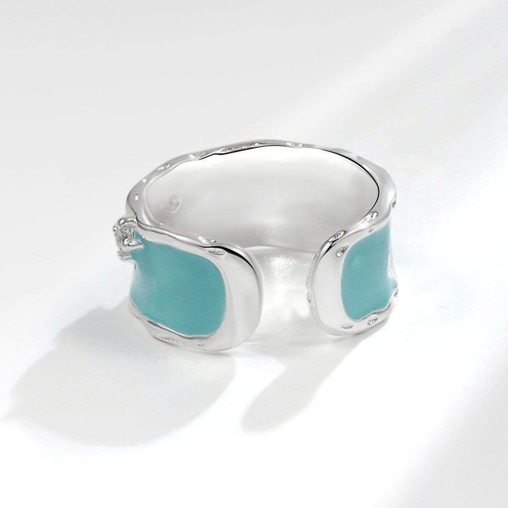 S925 sterling silver ring opening adjustable women's ring - Image 2