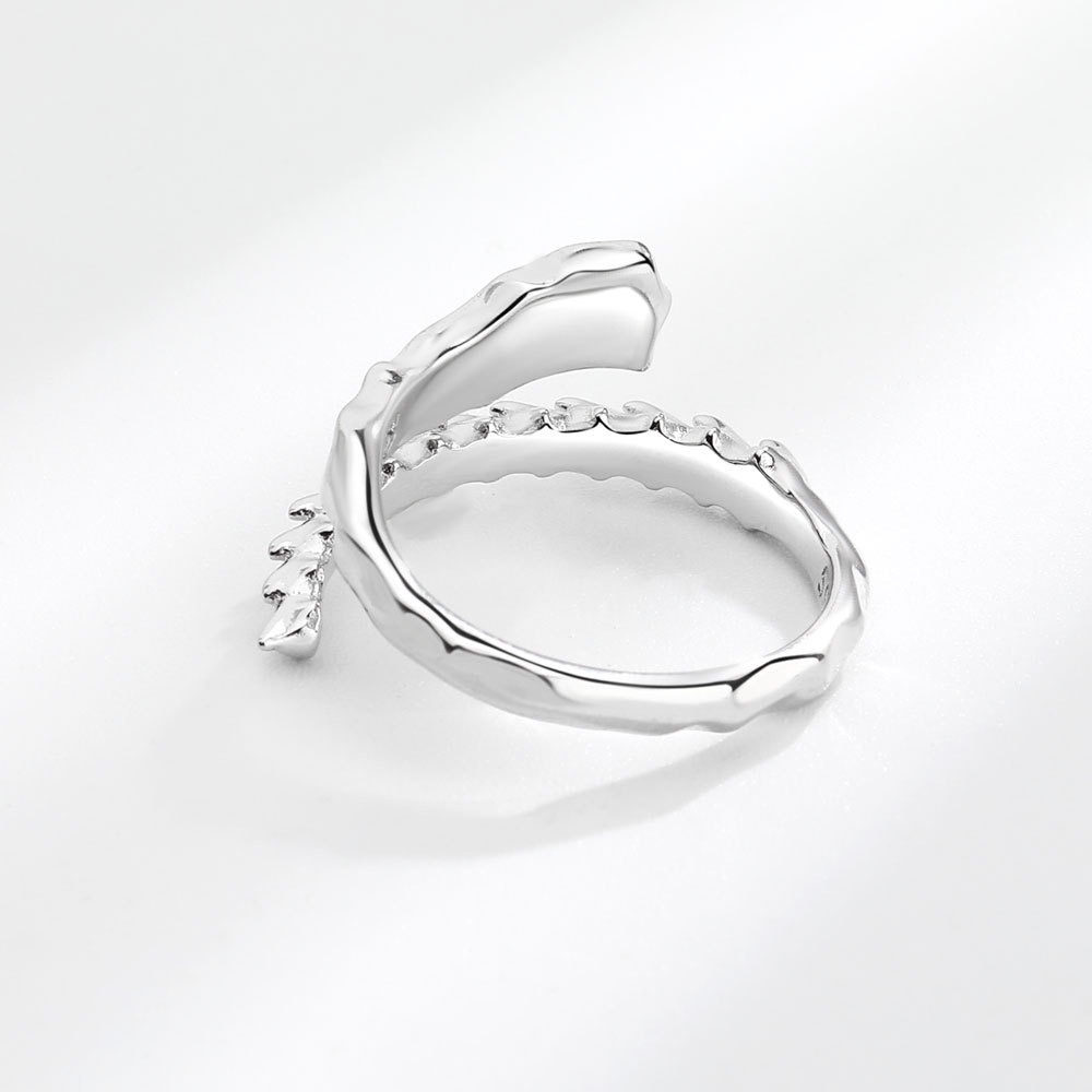 S925 sterling silver ring opening adjustable women's ring - Image 4