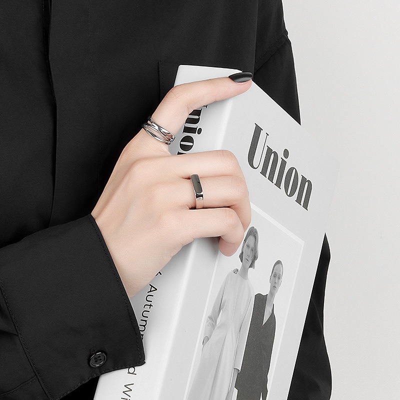 S925 sterling silver ring opening adjustable women's ring - Image 4