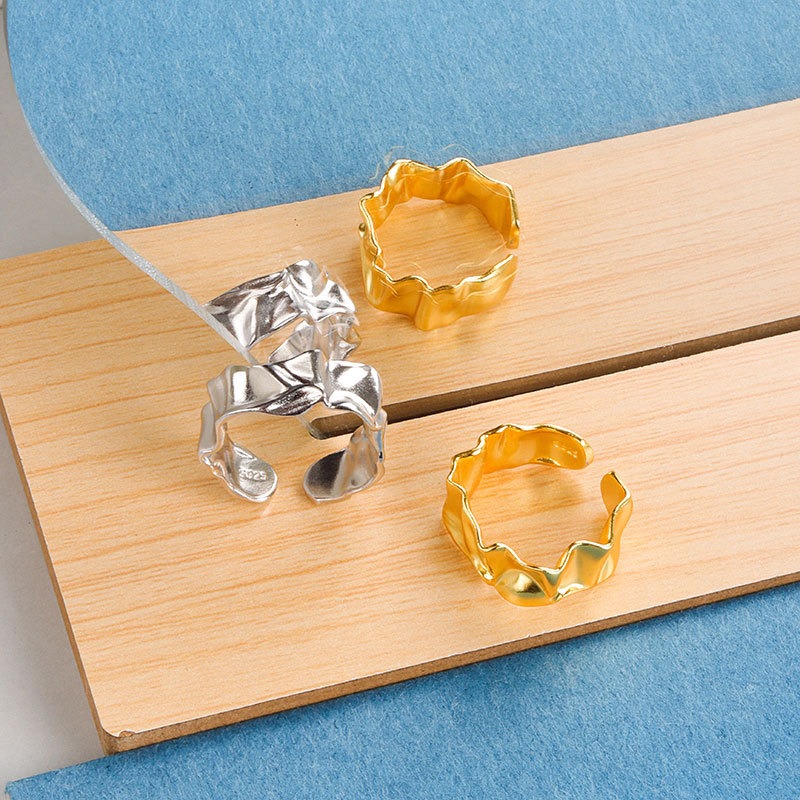 S925 sterling silver ring opening adjustable women's ring - Image 4