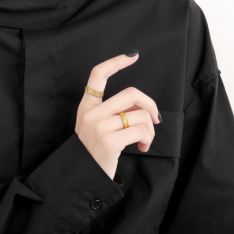 S925 sterling silver ring opening adjustable women's ring - Image 4