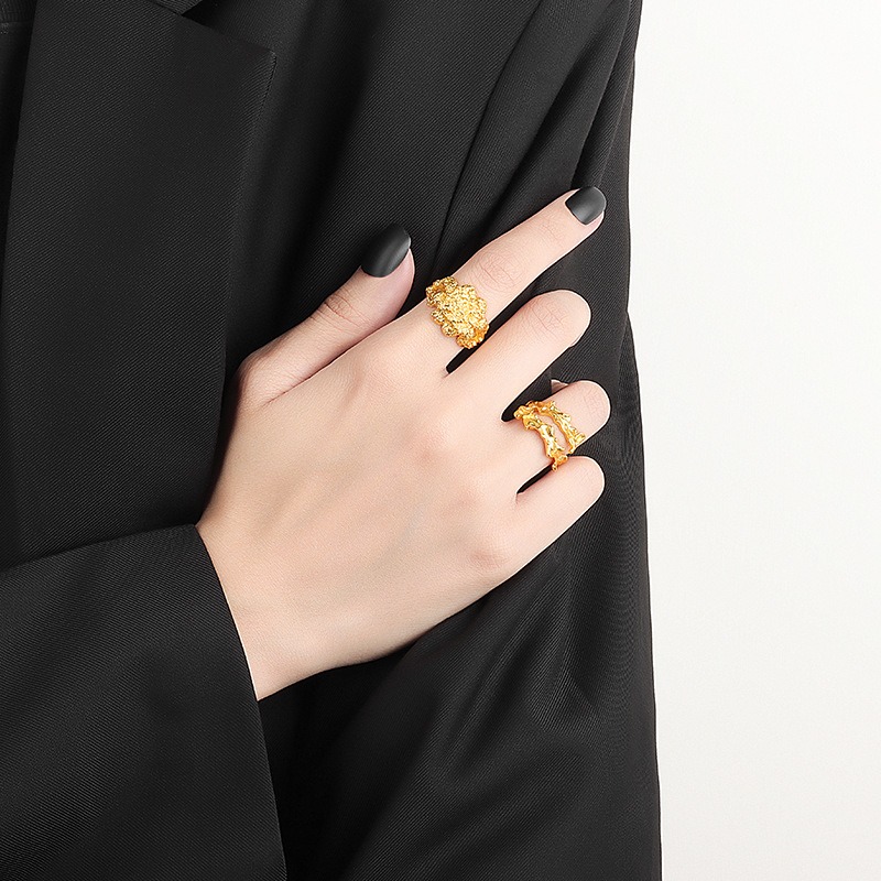 S925 sterling silver ring opening adjustable women's ring - Image 4