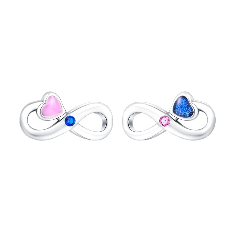 S925 sterling silver stud earrings - Image 2